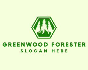 Outdoor Forest Mountain logo design