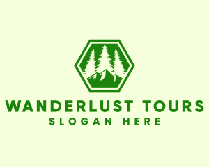 Outdoor Forest Mountain logo design