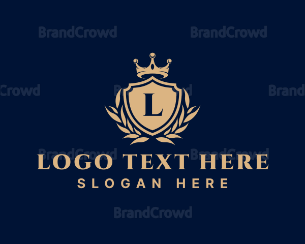 Premium Crown Shield Logo