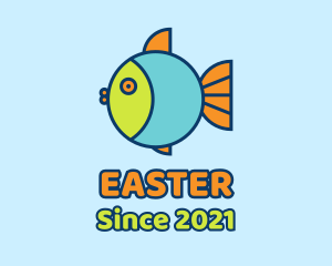 Colorful - Colorful Round Fish logo design