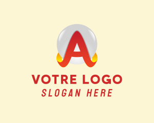 Generic 3D Sphere Letter A  Logo