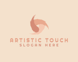 Feminine Cosmetic Brushstroke logo design