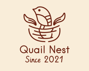 Brown Bird Nest  logo design