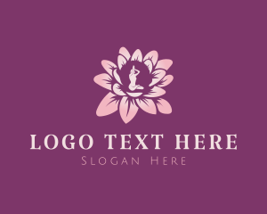 Aromatherapy - Flower Zen Yoga logo design