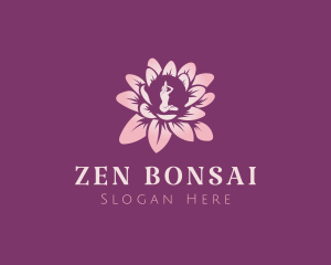 Flower Zen Yoga logo design