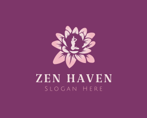 Flower Zen Yoga logo design