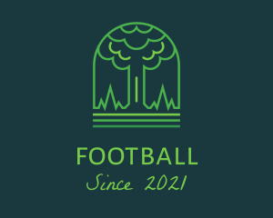 Foundation - Green Minimalist Tree logo design
