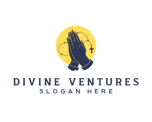 Gospel - Religious Hand Rosary logo design