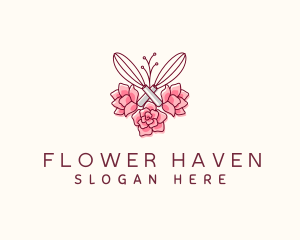 Flower Whisk Patisserie logo design