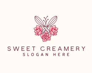 Flower Whisk Patisserie logo design