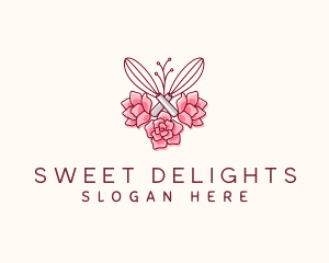 Flower Whisk Patisserie logo design