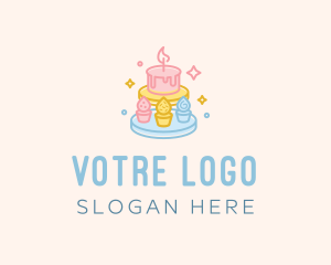 Snack - Colorful Pastry Cakes logo design