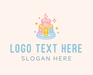 Colorful Pastry Cakes Logo