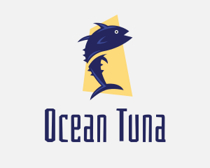 Tuna - Blue Tuna Fish logo design