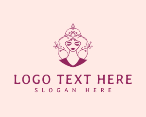 Hand Drawn - Ethereal Beauty Woman logo design