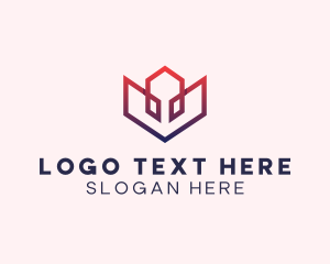 Eco Friendly - Geometric Lotus Flower logo design