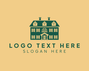 Heritage - Colonial House Property logo design