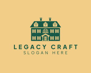 Heritage - Colonial House Property logo design