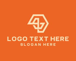 Interlinked - Abstract Hexagon Symbol logo design