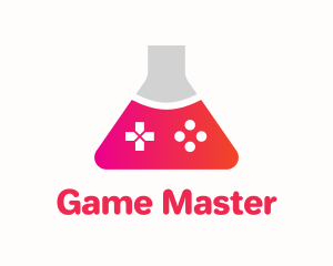 Nintendo - Gradient Flask Game Controller logo design