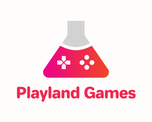 Games - Gradient Flask Game Controller logo design