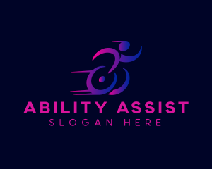 Handicap - Paralympic Wheelchair Disability logo design