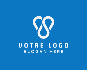 Fintech - Simple Modern Loop logo design