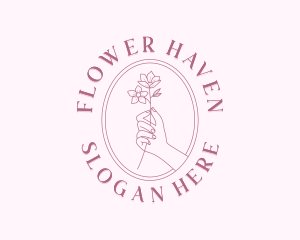 Flower Hand Spa logo design