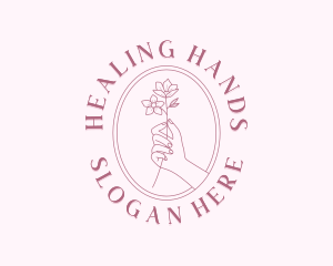 Flower Hand Spa logo design