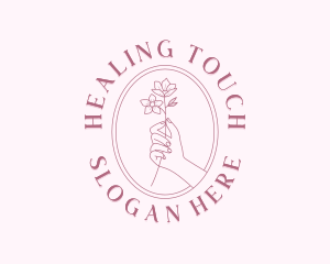 Flower Hand Spa logo design