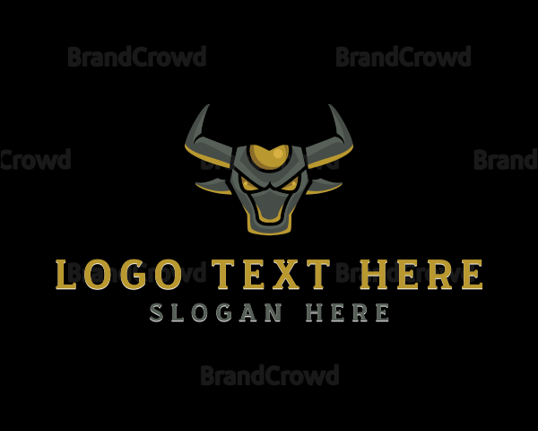 Angry Bison Horns Logo