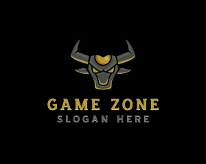 Angry Bison Horns logo design