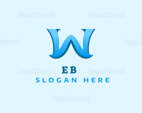 Modern Creative Business Letter W Logo