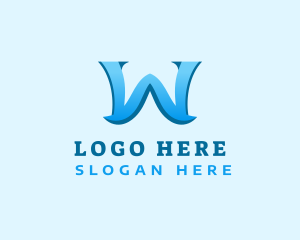 Modern Creative Business Letter W Logo