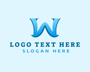 Cyber - Modern Creative Business Letter W logo design