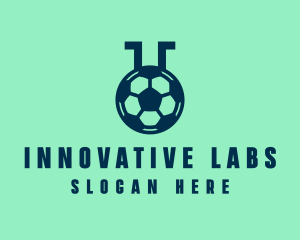 Soccer Sports Flask logo design