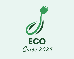 Eco Energy Plug  logo design