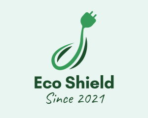 Eco Energy Plug  logo design