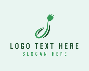 Eco Energy Plug  logo design