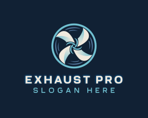 Exhaust - HVAC Fan Exhaust logo design