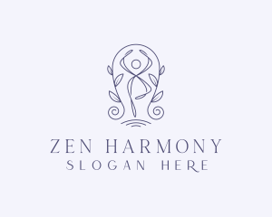 Holistic Zen Yoga Spa logo design