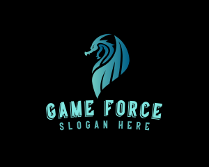 Esport Gaming Dragon   logo design