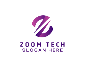 Digital Tech Letter Z logo design