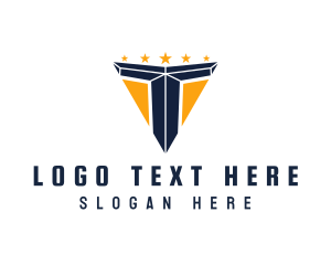 Sports - Business Campaign Star Letter T logo design