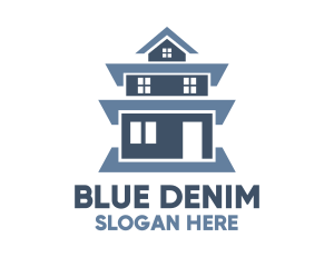 Blue Tall House logo design