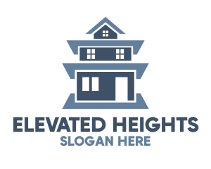 Tall - Blue Tall House logo design