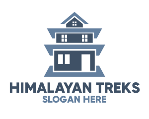 Nepal - Blue Tall House logo design