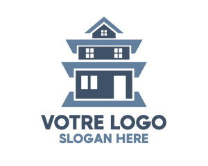 Blue Tall House logo design