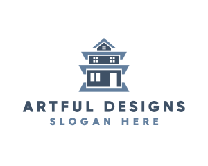 Blue Tall House logo design