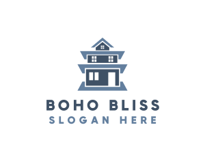 Blue Tall House logo design